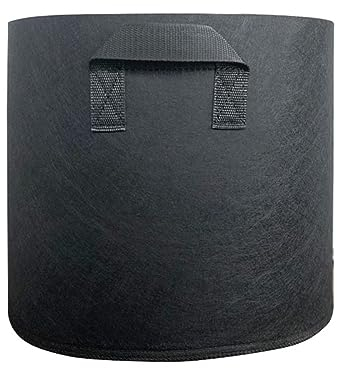 König Design 5X 10L Pflanzsack aus Vlies Stoff - 5er Set 10L Pflanztaschen aus 300 g/m² Filz & Vliesstoff - Pflanzgefäß Pflanzbeutel für Balkon Terrasse Gewächshaus & Garten