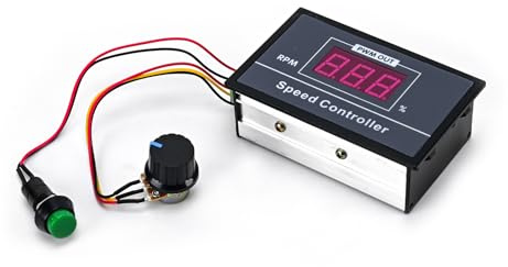 Speed Controller, Podazz DC 6-60V 12V 24V 36V 48V 30A DC Motor Speed Controller with Momentary Start/Stop Switch/Speed Control Potentiometer