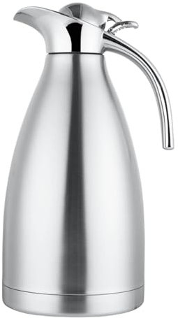Fenteer Termo de Acero Inoxidable para Café, Jarra Térmica con Tapa Hermética, 1.5L