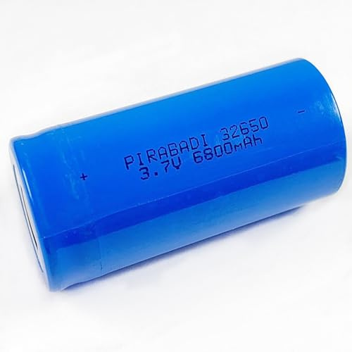 2 Batterie Ricaricabili 3.7V | Batteria 8800mAh | Dimensioni 32 x 68MM | Batteria ad Alta CAPACITÀ per Torcia Lampada Frontale LED TELECOMANDO Giocattolo Auto TELECOMANDATO RC Pannello