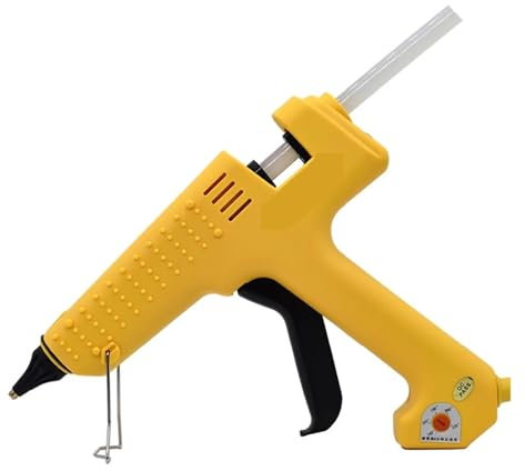 Pistola per colla a caldo per lavori artigianali, Pistola For Colla A Caldo Di Grado Industriale Ad Alta Potenza 200W Con Stick Di Colla Da 11 Mm 1.5*70mm 6.0*45mm Ullo In Rame 3 Pezzi Temperatura Reg