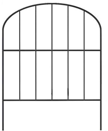 Clôture de jardin décorative en fer - Clôture pour chien - Éléments de clôture en métal - Protection contre la rouille - Paysage de cour - 32 x 42,5 cm - Clôture pour animaux