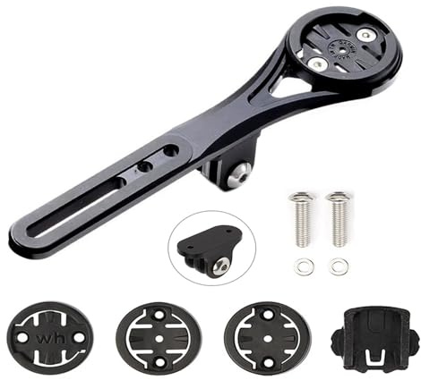 BSSOK Integrierte Fahrrad Computer Halterung für Rennrad (Aluminiumlegierung) Lenkerhalterung für Garmin Edge, Wahoo Elemnt, Bryton, Cateye, GoPro-Kamera und Lampe (for Canyon)