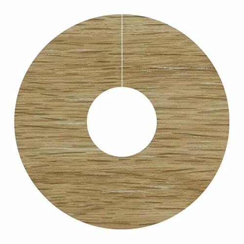 Project DIY® Self-Adhesive Laminate Pipe Covers, Seamless Radiator Pipe Finish | Easy Peel & Stick, Durable & Stylish, Perfect for Laminate Flooring, 4-Pack - 15mm (Universal Oak)