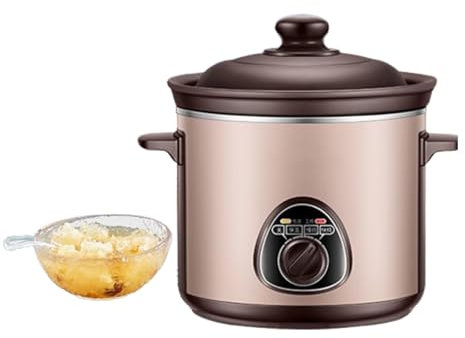Marmite électrique domestique 3 L sable violet 5 L soupe 3D corps en alliage chauffant adapté pour soupe/bouillie/dessert/tonique