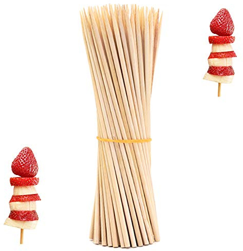 oujilet 50 Stück Holzstäbchen zum Basteln, Ø 5 mm Länge 25 cm Holzstäbe Holzstäbchen für Bastelarbeiten, Bastelstäbe für Kunst und Handwerks Projekte