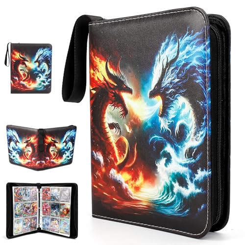 LearnToy Album Exo-Tec 900 Tasche - Raccoglitore Impermeabile per Carte Magic, Pokémon e Giochi da Tavolo, Custodia Collezionismo con Zip Sicura