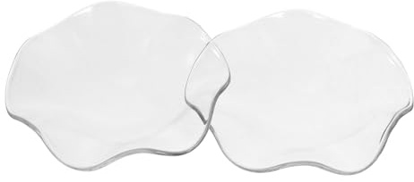 PENIKOKO Candleholder Oil Plates 2pcs Glass Aromatherapy Lamp Oil Dishes Small Delicate Essential Holder for Home Spa Relaxation