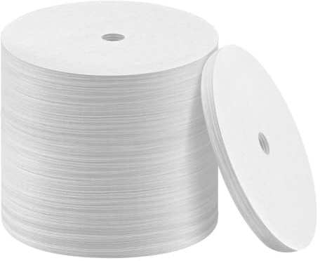 Janasiba Lot de 500 filtres à café percolateurs jetables naturels non blanchis 3,75 mm
