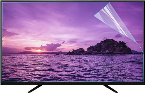 LOKLNEYK TV Anti-Glare Screen Protector, Anti-Scratch Dust-Proof Monitor Film, Anti-Blue Light Filter Relieve Eye Fatigue / 50in 1101x620mm(75in 1645x930mm)