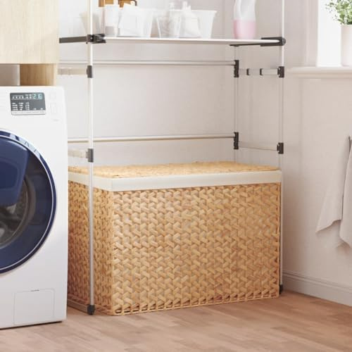 Genérico Cesto de Ropa Sucia con 3 Secciones Jacinto Agua 75x42,5x52 cm,Casa y jardín,Productos del hogar,Productos para Lavado de Ropa,Cestas para Ropa,355184