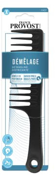 FRANCK PROVOST - Peigne à dents larges Idéal pour cheveux bouclés et crépus, épais et ondulés - Peigne démêlant à dents XL - Démêlage en profondeur