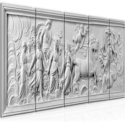Runa Art Murali XXL Antico Bassorilievo Roma 200 x 80 cm Bianca 5 Pezzi - Made in Germany - 025655c