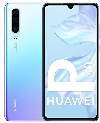 Huawei P30 128GB Handy, Hellblau/Lavendel, Android 9.0 (Pie), Dual SIM