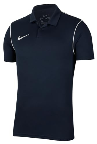 Nike Herren M Nk Df Park20 Poloshirt, Obsidian/White/White, L EU