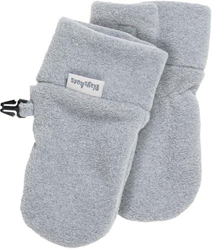 Playshoes unisex vantar fleece, Baby grå, 0-6 Månader