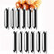 Cannoli Set de 12 Tubes Cannoli Moules/Tubes Plat de Cuisson en Corne en Acier Inoxydable