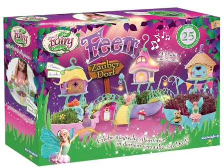 TOMY My Fairy Garden Spielzeugset. Märchenhafter Feen-Garten für Kinder ab 4 Jahren zum selber Pflanzen. Feen-Garten Set inkl. Grassamen, Kreativset Mädchen, Spielzeug für Kleinkinder