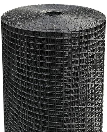 Nueve Deer Black Hardware Cloth 1/2 inch 48'' x 50' 19 Gauge, Chicken Wire Fence Roll, Chicken Wire Mesh, Garden Fencing, Wire Fencing, Hardware Mesh, Cage Wire, Vinyl Fencing, Tree Fence