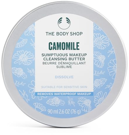 The Body Shop Camomile Sumptuous Makeup Cleansing Butter (1x 90ml), Lightweight Makeup Remover for Sensitive Skin, Removes Waterproof Makeup, SPF & Impurities, Enriched with Camomile Oil & Shea Butter