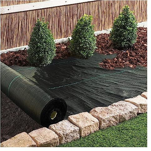 Telo Pacciamatura Contro 60 Cm Di Larghezza Tessuto Paesaggistico Per Erbacce Da Giardino, Aiuola Barriera Antierba Per La Copertura Del Terreno, Tappetino Da Giardinaggio Con Blocco Delle Erbacce Per