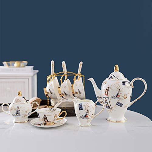 WANGHAI-666 Tazzina da caffè Set di Tazze da caffè amorose Tazza da caffè in Porcellana Bone China Tazza da tè Rosso pomeridiano Vecchia Tazza e piattino di Phnom Penh Tazze da tè e caffè