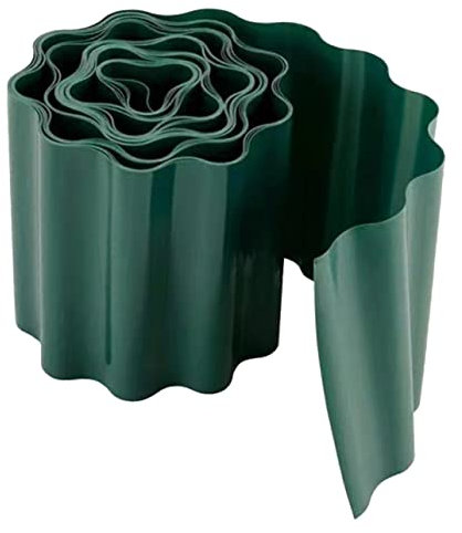 Sosoport 3 Rollen Garten dekorativer bettumrandung beetkante gartenumrandungen grüner Pflanzenzaun Flexibler DIY-Zierzaun Anlage Stoßstangen Garten Rasen kante Rasen Grenzzaun Plastik