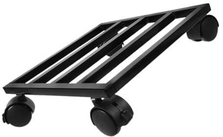 SEWOART Blumentopfhalter Mit Rädern Rollender Pflanzenständer Aus Metall Pflanzenwagen Für Innenbereich Topftransportwagen Blumentopfständer Für Zimmerpflanzen