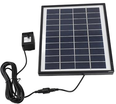 Ejoyous 6.5W Solar Fountain Pump, 200L/h Solar Power Floating Fountain Pump with 6 Fountain Modes for Garden Pond Pool Yard