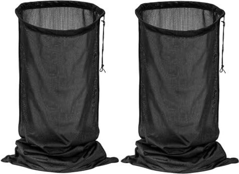 Wood Chipper Shredder Bag,24in×48in Leaf Collection Bags Chipper Bag Accessories for Garden Equipment Lawn Yard (Black-2PCS)