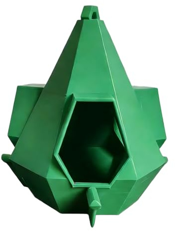 Vogelfutterstation zum Aufhängen, Dach-Design, einfaches Nachfüllen, Futterspender für, Finken, Erwachsene, Außenbereich, Hof, Balkon, Garten