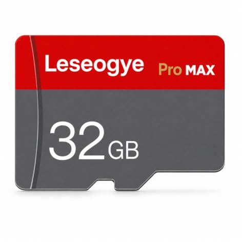 Leseogye 32GB Micro SD Card, UHS-I U3 Class 10 High Speed Memory Card, 80MB/s Read, MicroSDHC TF Card with SD Adapter for Smartphone, Tablet, Camera, Drone, Dash Cam