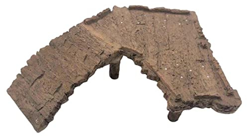 FJMQHU Plateforme pour Îlot de Baignade Rampe Reptile en Résine Accueil Caché Large Surface Promouvant La Détente Également Facile à Nettoyer pour AQU, 21.5x7x6cm A