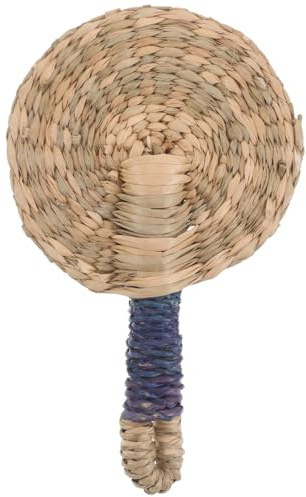 SWOOMEY Abanico y Textura Transpirable de Mano Redondo de Natural Vietnamita Diseño Ergonómico Estilo Bohemio Clásico en Verano para Bodas y Balcones