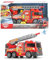 DICKIE 203308371 Toys Fire Fighter, Feuerwehrauto, Spielzeugauto, Feuerwehr, mit Wasserspritzfunktion, Leiter, Seitenpanel zum Öffnen, Licht & Sound, inkl. Batterien, 36 cm groß, ab 3 Jahren