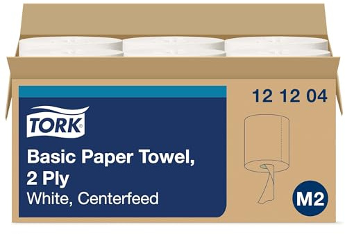 Tork Essuie-mains doux à dévidage central M2, haute absorption, 6 x 600 feuilles, 121204