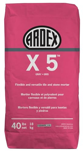 Ardex X 5 Flexible Tile & Stone Mortar (Gray), 40 lb. Bag