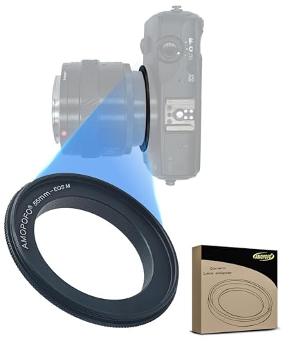 55mm EOS-M Retroadapter/Umkehrring für EF-M Mirroless M1 M2 M3 M10 M50 M6 M5