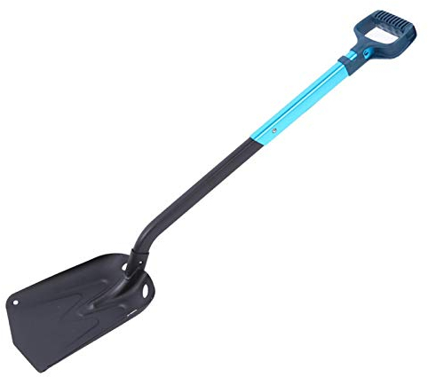 Faltbare Schneeschaufel, Schnee- und Schlammentfernungsschaufel Hochwertiges Aluminiumlegierungsmaterial Schneeschaufel Camping Mehrzweck-Langgriffschaufel