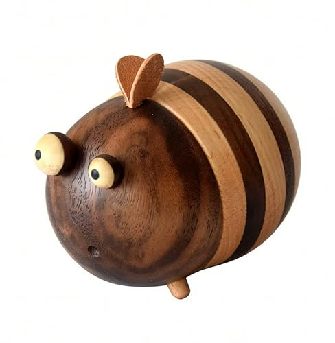 VIGAN Kreativer Zahnstocherspender aus Holz, Bienenform, Zahnstocherhalter, Geburtstagsgeschenk für Freunde, Heimdekoration und Esszimmer-Dekoration