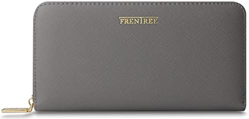 Frentree® Damen Portemonnaie mit vielen Fächern, Klassische große Geldbörse mit Handyfach und RFID-Schutz, inkl. Geschenkverpackung