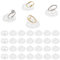AHANDMAKER 30 Pcs Support D'Affichage de Bague en Acrylique, Transparent Ring Showcase Ring Blocks pour la Vente D'Organisateurs de Stockage de Bijoux pour L'Affichage de la Bague de Mariage, Rond