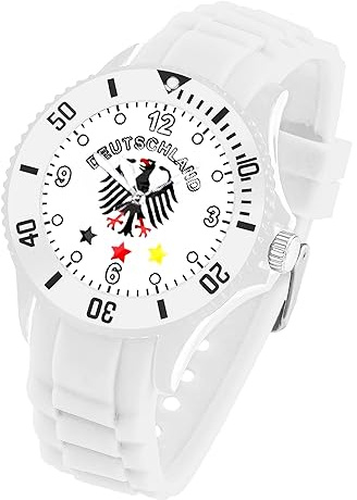 Taffstyle Silikon Armbanduhr Quarz Fan Uhr WM & EM Länder Flaggen