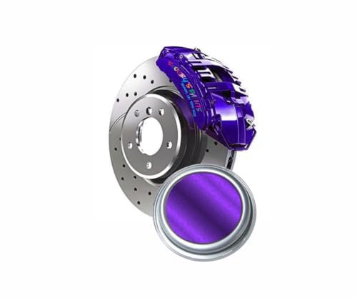 SCOOBYS PAINTS BACK IN THE MIX High Heat Resistant Gloss Brake Caliper Paint Wheel Engine Restore Metal (250Ml, Cadburys Purple)