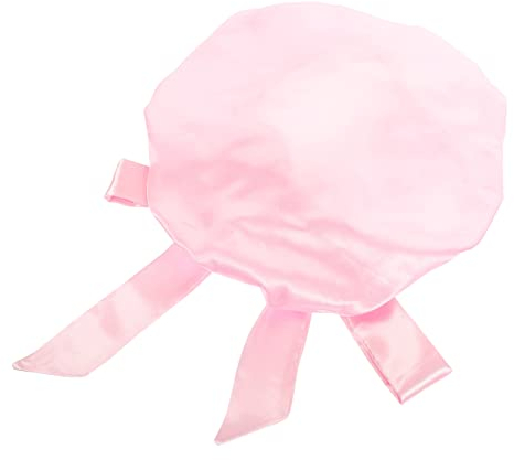 VINTORKY Extra Große Satin Haube Für Damen Mit Schleife Bequeme Duschhaube Für Langes Und Lockiges Haar Tragbare Und Leicht Zu Reinigende Schlafmütze Für Reisen