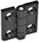 Ganter Normelemente GN 237.1-50-50-A Bisagra de plástico, negro, 50x50mm