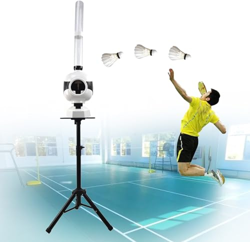 Eastnmythet Badminton-Aufschlagmaschine, Federball-Pitching-Maschine, Badminton-Selbsttrainingsmaschine für das Spieltraining im Innen- und Außenbereich
