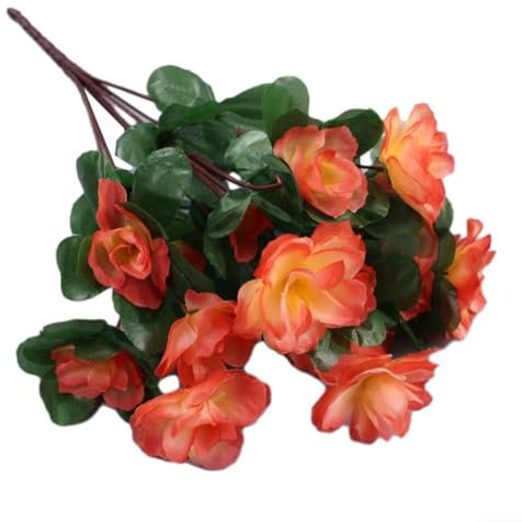 Seidenblumenarrangement für Zuhause, Azalee, künstliche Pflanze, realistische Simulation, Hochzeitsdekoration (Champagner)