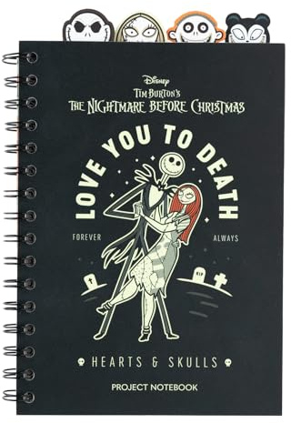 Grupo Erik The Nightmare Before Christmas Notizbuch A5 Journal Tagebuch | Tagebuch Soft Cover Dotted für Erwachsene und Kinder - Notizblock A5 14,8 × 21,0 cm - Offizieller Disney Fanartikel