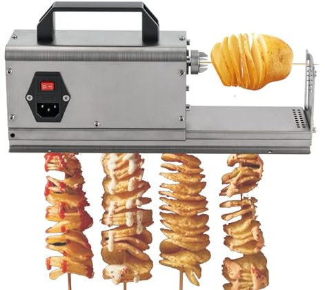 Taglierina A Spirale Per Patate Tornado In Acciaio Inox, Utensili Per Affettatrice A Spirale Per Patate Elettriche, Tagliapatate Attorcigliate, Tagliapatate A Spirale Per Verdure,220V